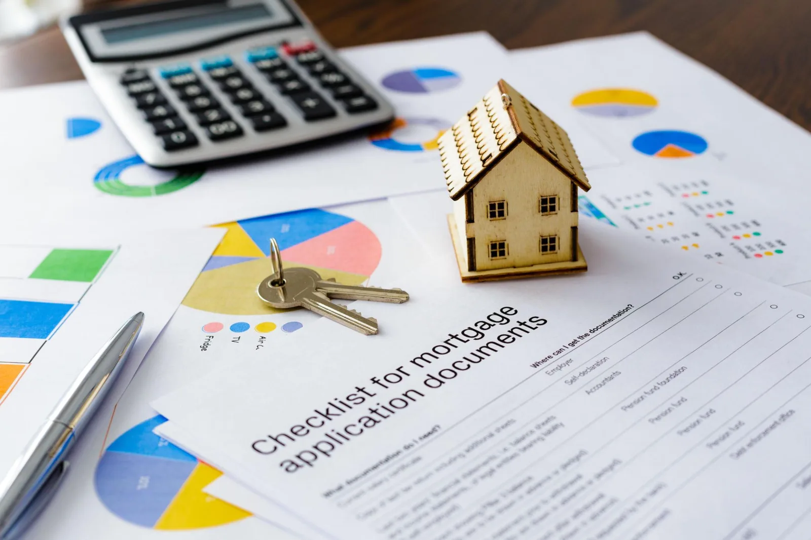 House keys resting on a mortgage document, representing loan planning